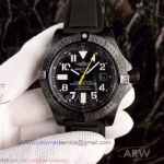 Perfect Replica Breitling Avenger Stainless Steel Bezel Black Dial 43mm Watch